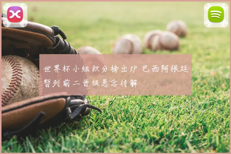 世界杯小组积分榜出炉 巴西阿根廷暂列前二晋级悬念待解