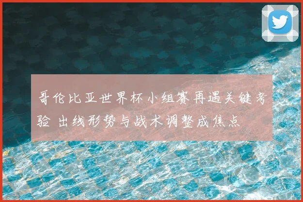 哥伦比亚世界杯小组赛再遇关键考验 出线形势与战术调整成焦点